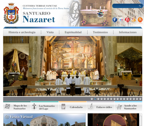 Peregrinar a Tierra Santa por Internet: nuevo sitio web para el Santuario de Nazareth