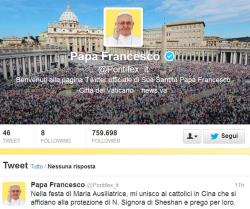 No podemos ser cristianos a ratos, Francisco en su tweet@pontifex