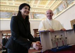 Audiencia del Papa a la Primera Ministra de Tailandia