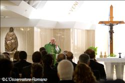 Dios no es un buen perdedor, el Papa el jueves